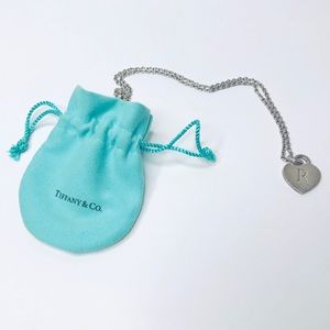 Tiffany & Co. Alphabet Heart Tag Letter R Charm